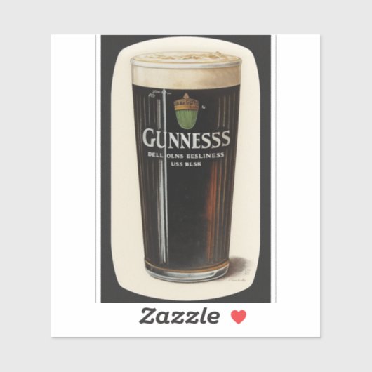 Stout-Farbe Aufkleber (Blatt)