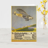 Stout Fluglinien Karte (Gelbe Blume)