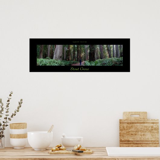 Stout Grove Redwood Trees Poster (Küche)