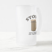 Stout Mattglas Bierglas (VorderseiteRechts)