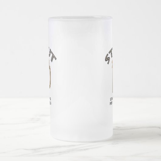 Stout Mattglas Bierglas (Mittel)
