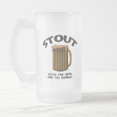 Stout Mattglas Bierglas (Links)