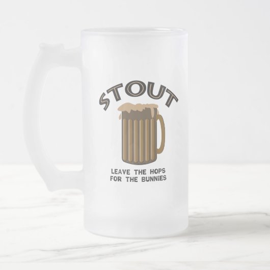 Stout Mattglas Bierglas (Links)
