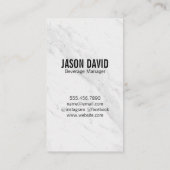 Stout Pint Biermarmor Visitenkarte (Rückseite)