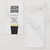 Stout Pint der Bier Marmor Variation Visitenkarte (Vorne/Hinten)