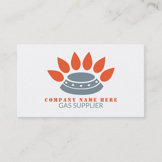 Stove Burner, Gasingenieur & Lieferant Visitenkarte (Vorderseite)