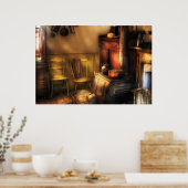 Stove - Eine alte Bauernküche Poster (Küche)