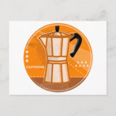 Stove Top Espresso Toptopf Retro Postkarte (Vorderseite)