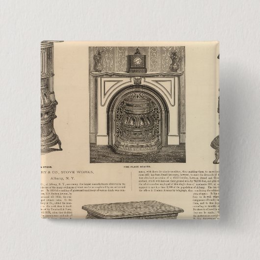 Stove Works, Albany, New York Button (Vorderseite)