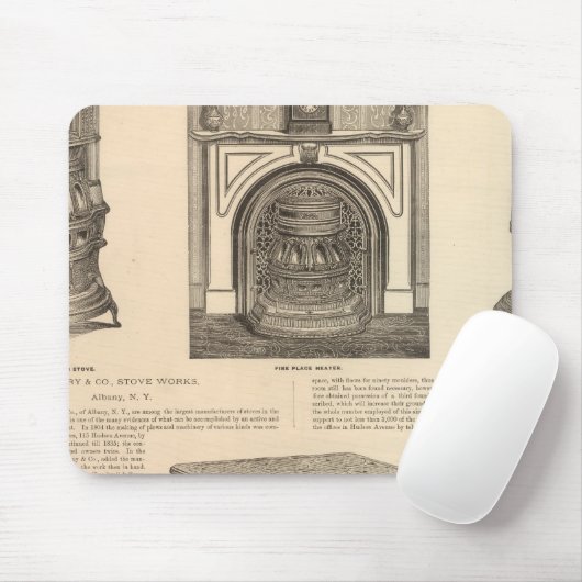 Stove Works, Albany, New York Mousepad (Mit Mouse)