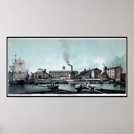 Stove Works Factory Wharf Philadelphia PA Print Poster (Vorne)