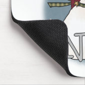 Stovepipe-Hut-Schneemann Mousepad (Ecke)