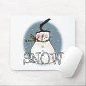 Stovepipe-Hut-Schneemann Mousepad (Mit Mouse)