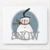Stovepipe-Hut-Schneemann Mousepad (Vorne)