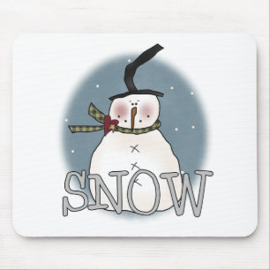 Stovepipe-Hut-Schneemann Mousepad