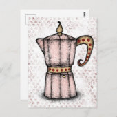 Stovetop Espresso Maker Postcard Postkarte (Vorne/Hinten)