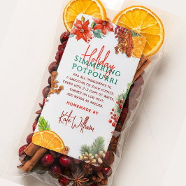 Stovetop Holiday Simmering Potpourri