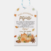 Stovetop Potpourri Fall Aufwertung Geschenk Tag Geschenkanhänger (Vorderseite)