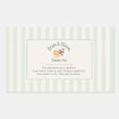 Stovetop Simmer Topf Set Rechteckiger Aufkleber (Vorderseite)