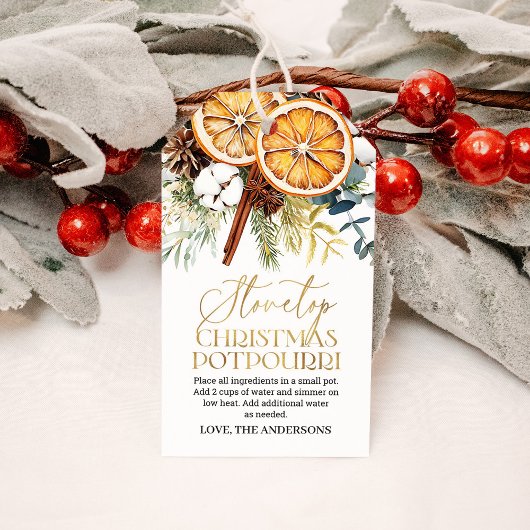 Stovetop Weihnachten Weihnachten Simmering Potpour Geschenkanhänger