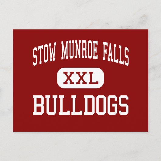 Stow Munroe Falls - Bulldogs - High - Stow Ohio Postkarte (Vorderseite)