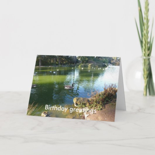 Stow See-Geburtstag Karte (Vorderseite)