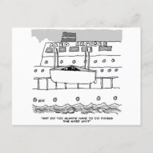 Stowaways auf einem Kreuzfahrtschiff Postkarte