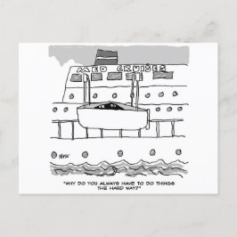 Stowaways auf einem Kreuzfahrtschiff Postkarte