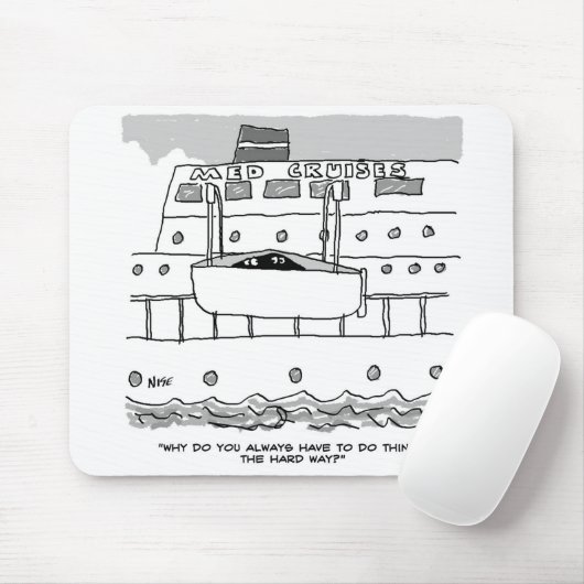 Stowaways auf einer Kreuzfahrt verstecken sich in  Mousepad (Mit Mouse)