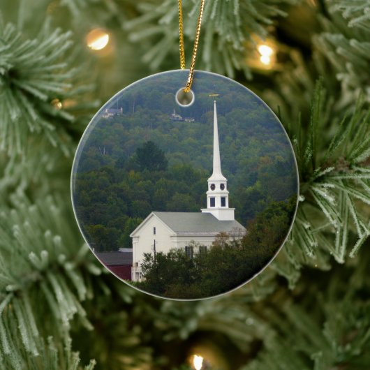 Stowe Community Church Round Ornament (Baum)