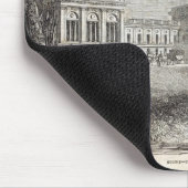 Stowe - die Garten-Front Mousepad (Ecke)