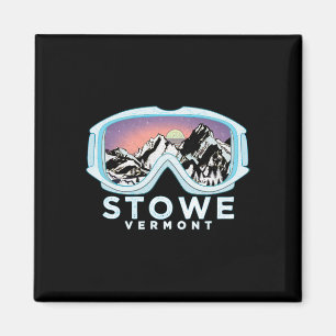 Stowe Ski Design Stowe, Vt Skifahren Schnee Gesche Magnet