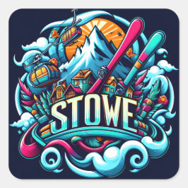 Stowe Ski Stickers (Set von 20)