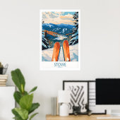 Stowe Valley Ski-Wandkunst 1 Poster (Heimbüro)