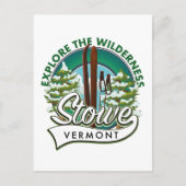 Stowe Vermont , Erforschen Sie das Wilderness-Skip Postkarte (Vorderseite)