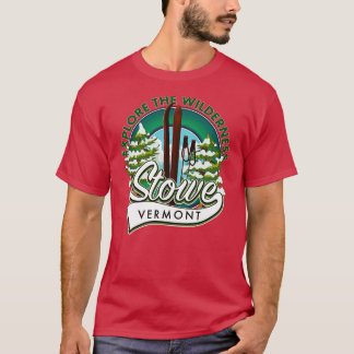 Stowe Vermont erkunden Wilderness Ski T-Shirt