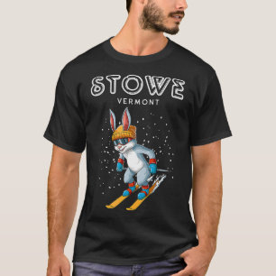 Stowe Vermont Funny Ski Rabbit T-Shirt