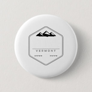 Stowe Vermont Grafik Vintage Snowboard T-Shirt Button