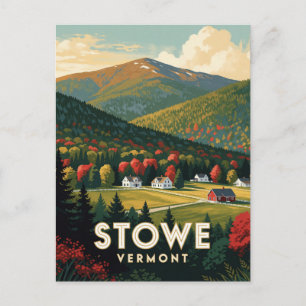 Stowe Vermont Green Mountain Landschaft Postkarte