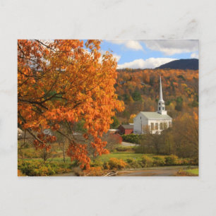 Stowe Vermont im Herbst Postkarte