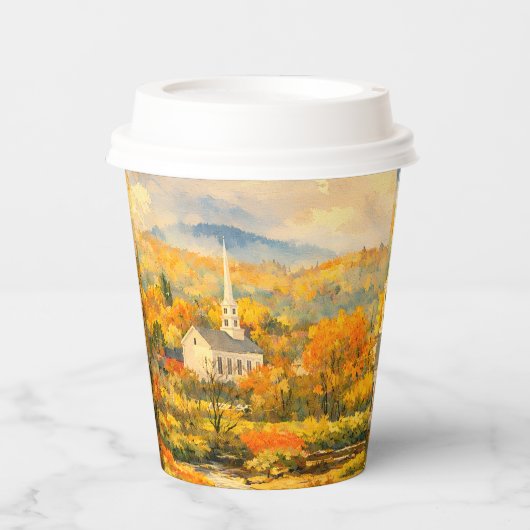 Stowe Vermont Papiertasse Pappbecher (Vorderseite)