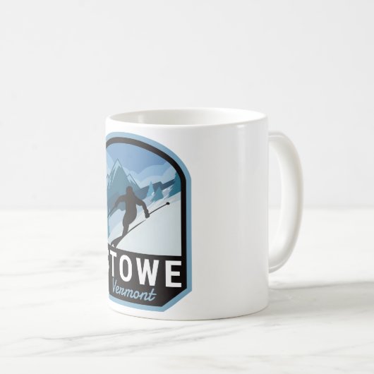 Stowe Vermont Ski Mountain Kaffeetasse (VorderseiteRechts)