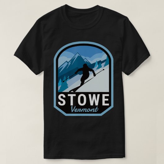 Stowe Vermont Ski Mountain T-Shirt (Design vorne)