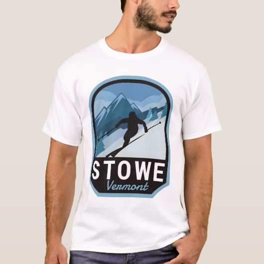 Stowe Vermont Ski Mountain T-Shirt (Vorderseite)