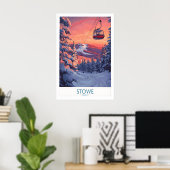 Stowe Vermont Ski Plakat 1 (Heimbüro)