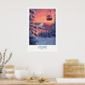 Stowe Vermont Ski Plakat 1 (Küche)