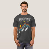 Stowe Vermont Ski Resort 1980s Retro T-Shirt (Vorne ganz)