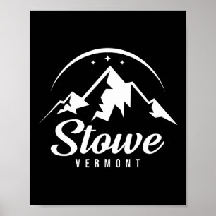 Stowe Vermont Ski Resort Skifahren Snowboarden Poster