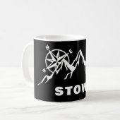 Stowe Vermont Ski-Tasse Kaffeetasse (Vorderseite Links)