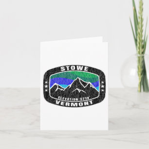 Stowe Vermont T Shirt Skiraum T-Shirt Ski Sn Karte